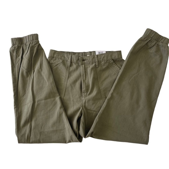 Bade Style & co. olive green size 6  high rise utility joggers NWT new - Picture 2 of 6